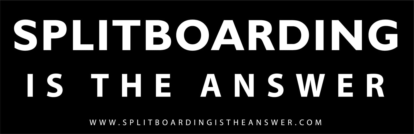 Splitboarding Sticker