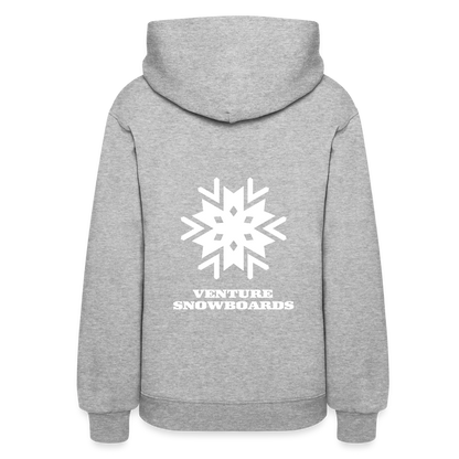 Women's Snowflake Hoodie - heather gray