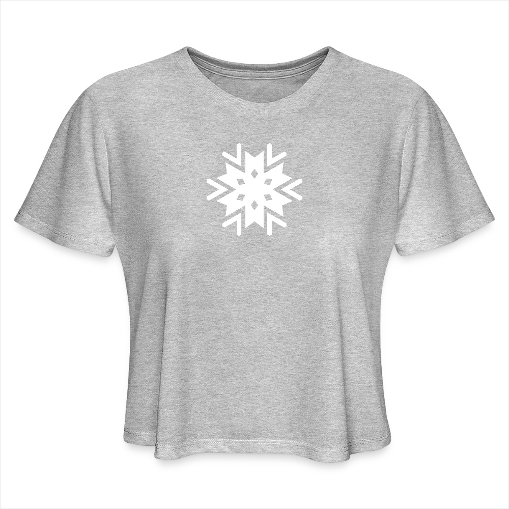 Women's Cropped T-Shirt - heather gray