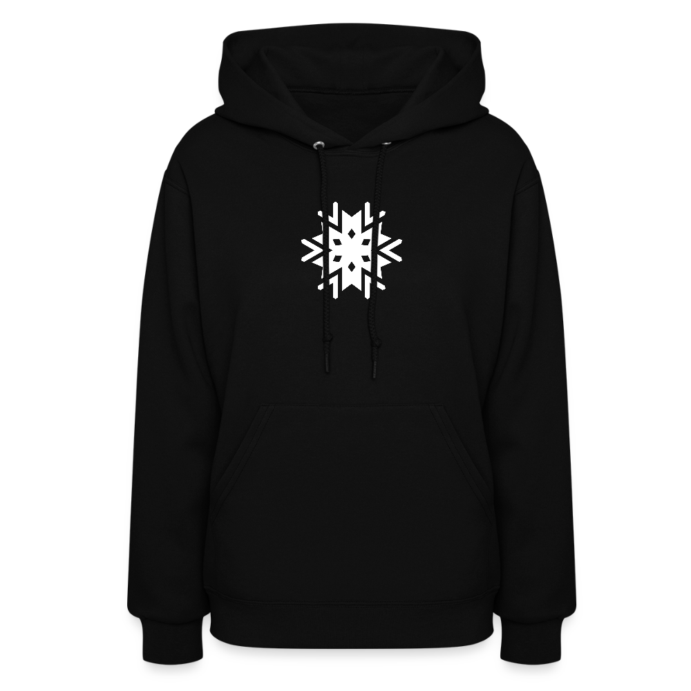 Women's Snowflake Hoodie - black