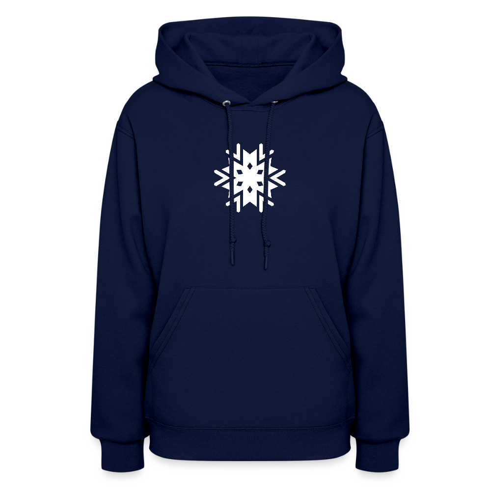 Women's Snowflake Hoodie - navy