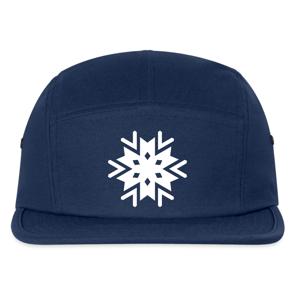 Snowflake Happy Camper Hat - navy