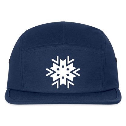 Snowflake Happy Camper Hat - navy