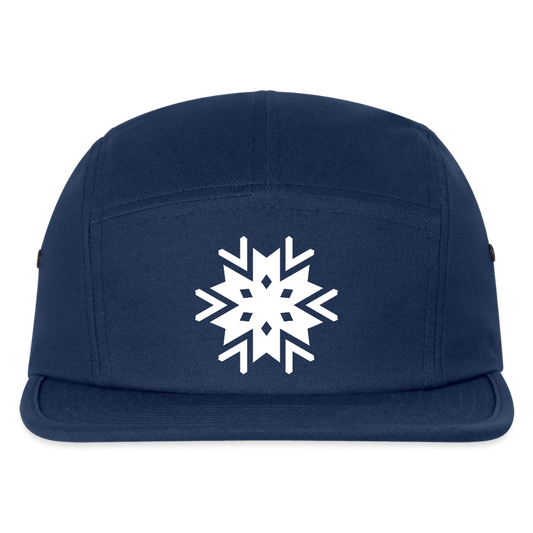 Snowflake Happy Camper Hat - navy