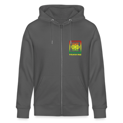 Rasta Woodcut Unisex Zip Hoodie - anthracite