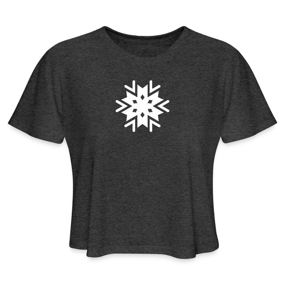 Women's Cropped T-Shirt - deep heather