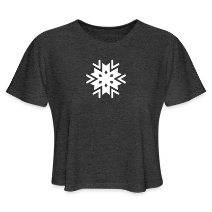 Women's Cropped T-Shirt - deep heather