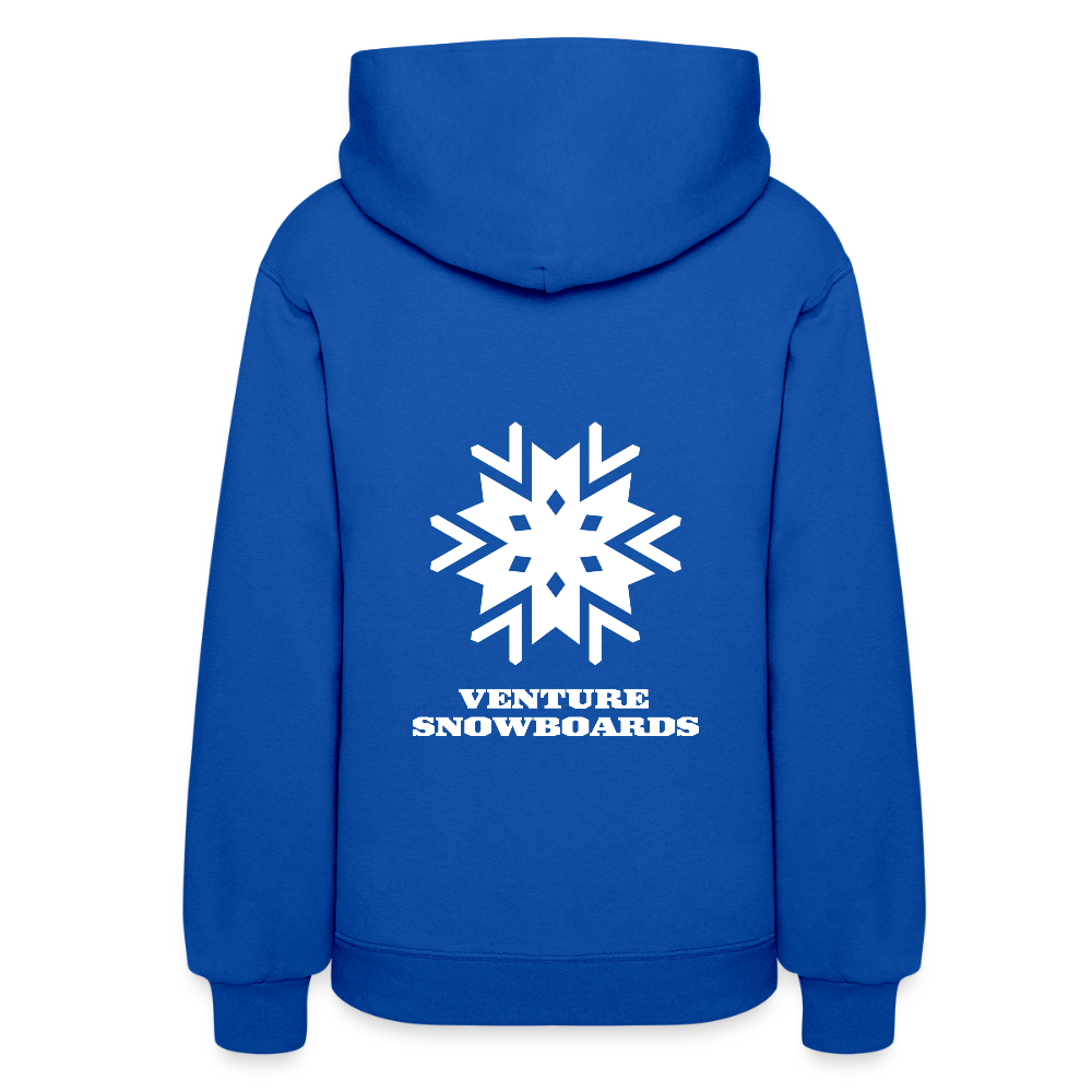 Women's Snowflake Hoodie - royal blue