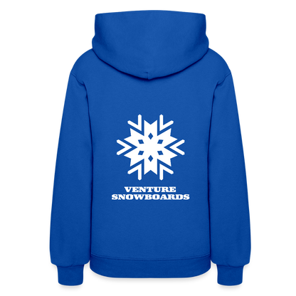 Women's Snowflake Hoodie - royal blue