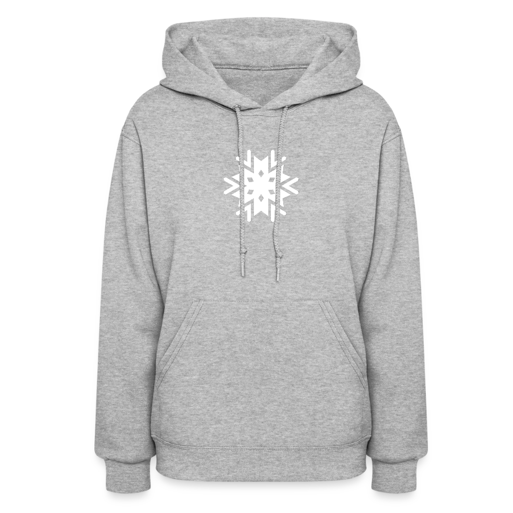 Women's Snowflake Hoodie - heather gray