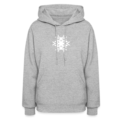 Women's Snowflake Hoodie - heather gray