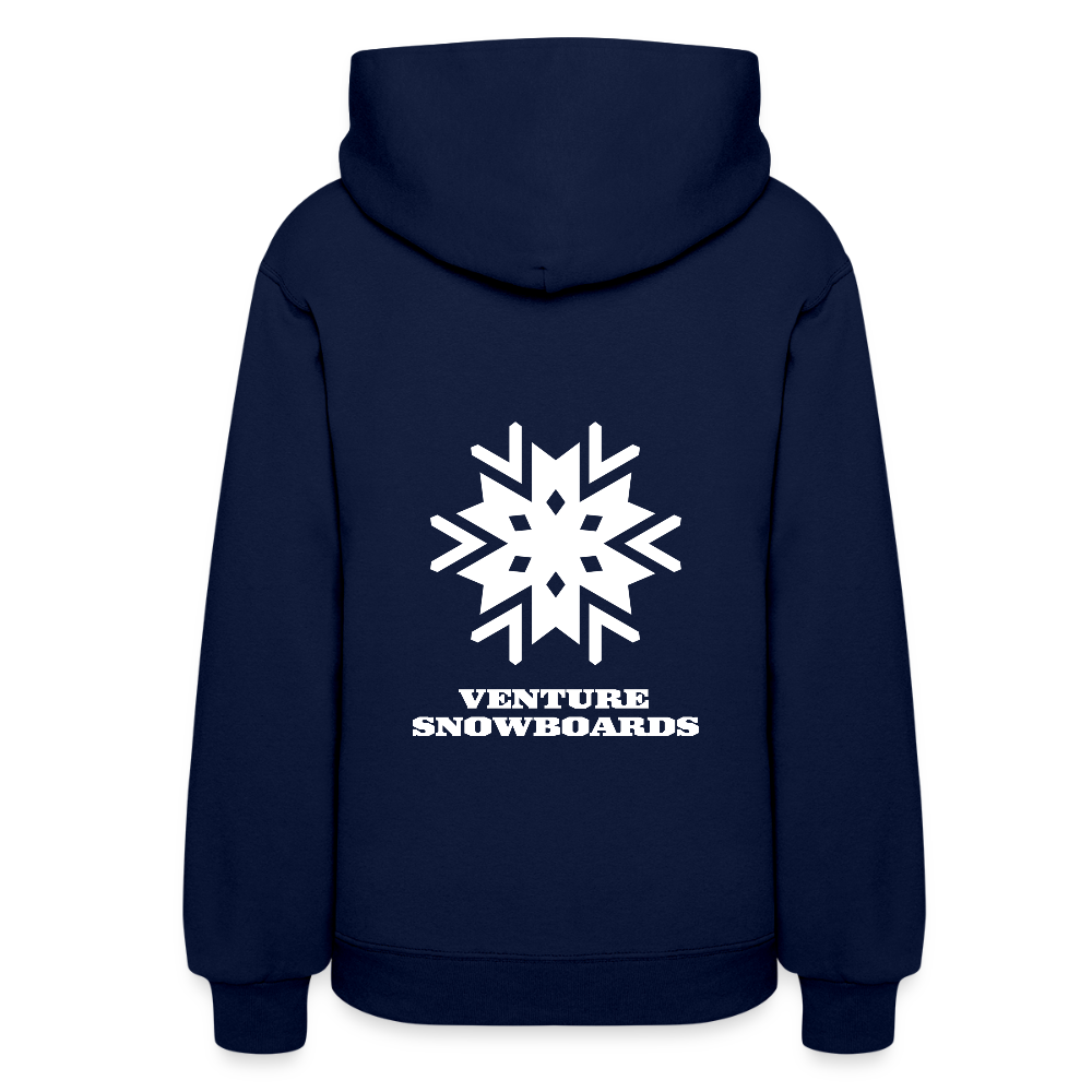 Women's Snowflake Hoodie - navy
