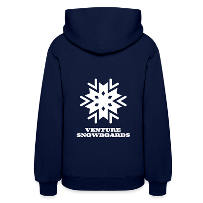 Women's Snowflake Hoodie - navy