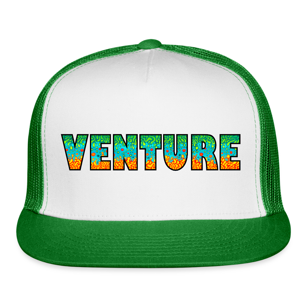 Euphoria Trucker Hat - white/kelly green
