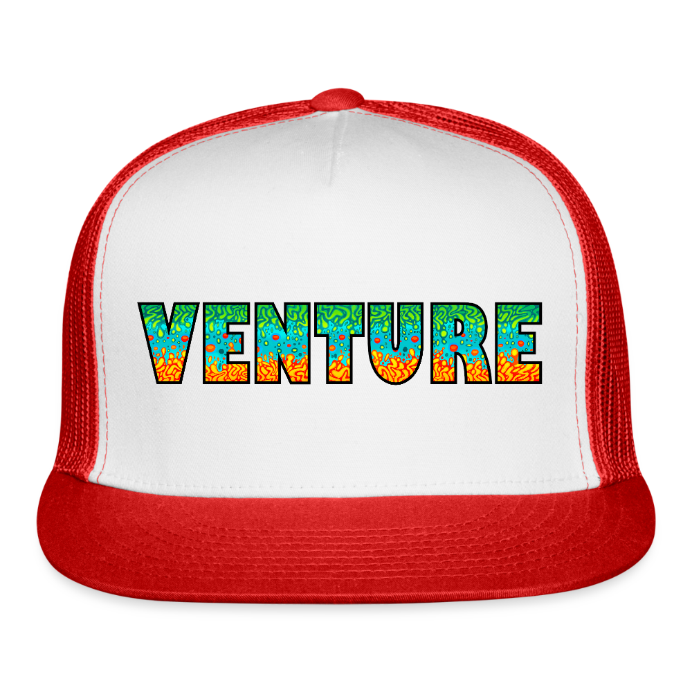 Euphoria Trucker Hat - white/red