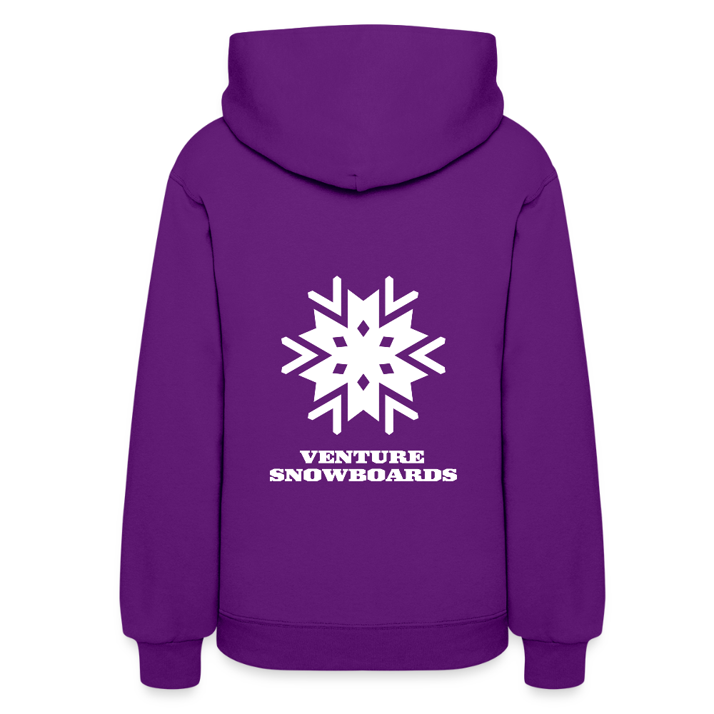 Women's Snowflake Hoodie - purple