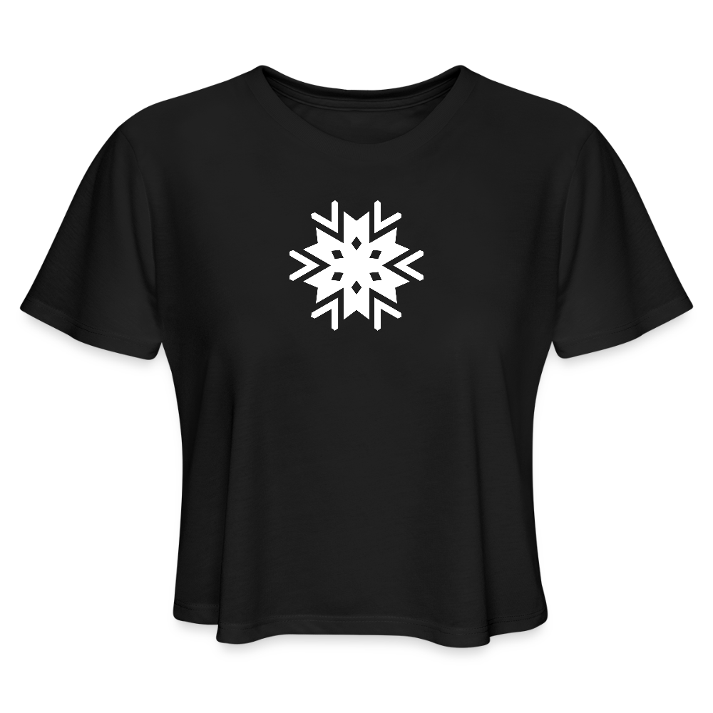 Women's Cropped T-Shirt - black