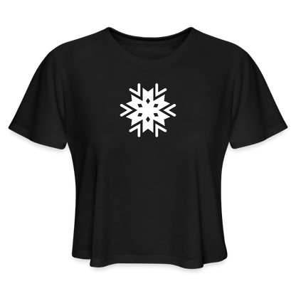 Women's Cropped T-Shirt - black