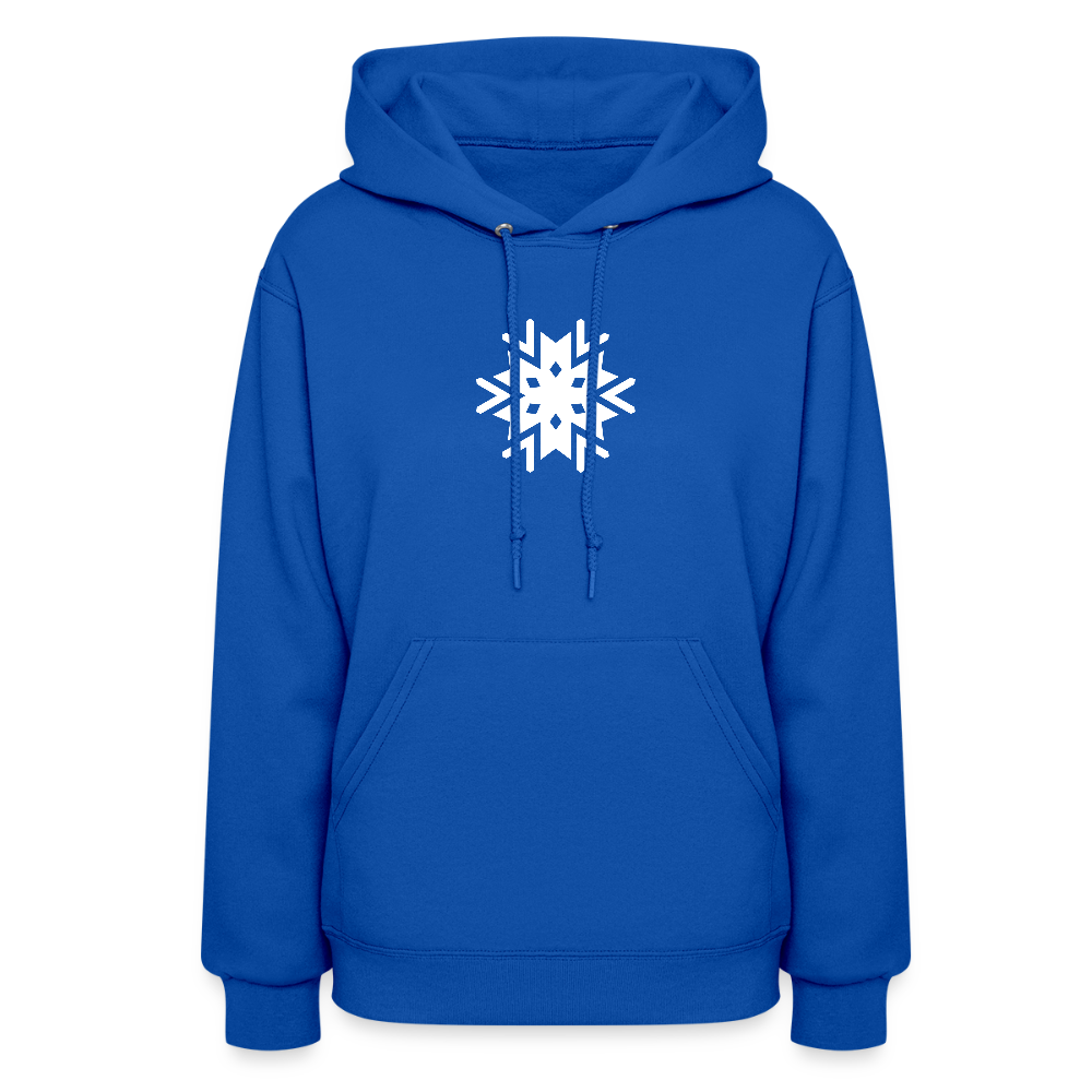 Women's Snowflake Hoodie - royal blue