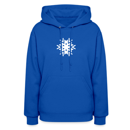 Women's Snowflake Hoodie - royal blue