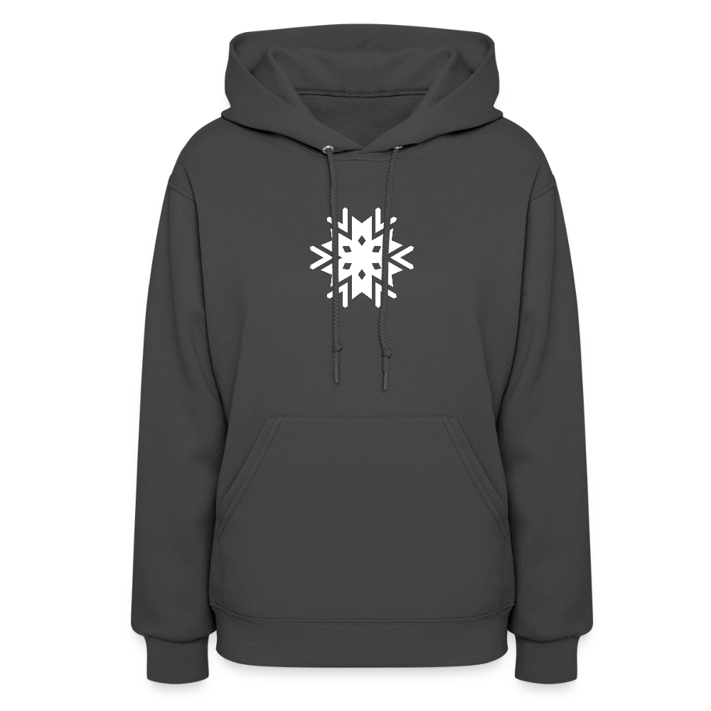 Women's Snowflake Hoodie - asphalt