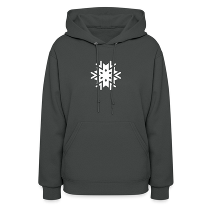 Women's Snowflake Hoodie - asphalt