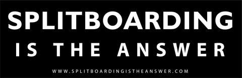 Splitboarding Sticker