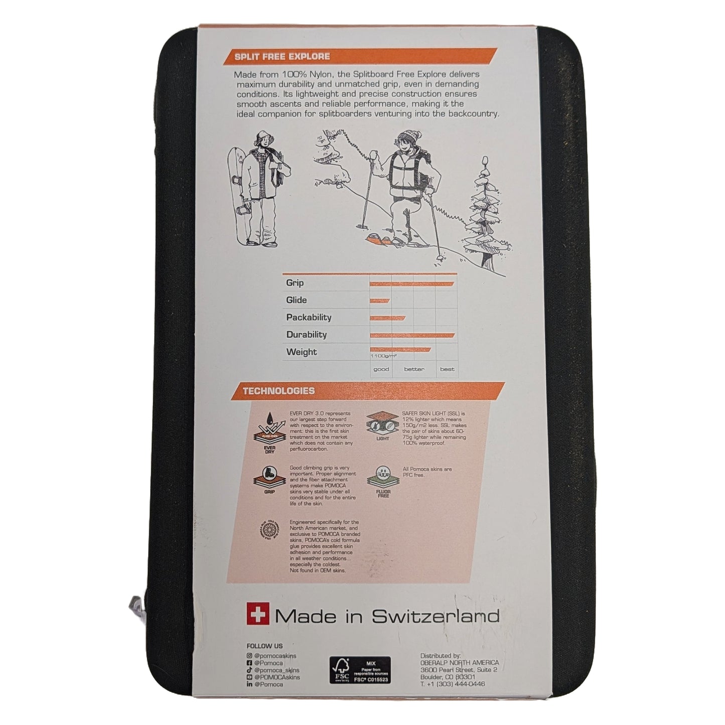 Pomoca Free Explore Splitboard Skins