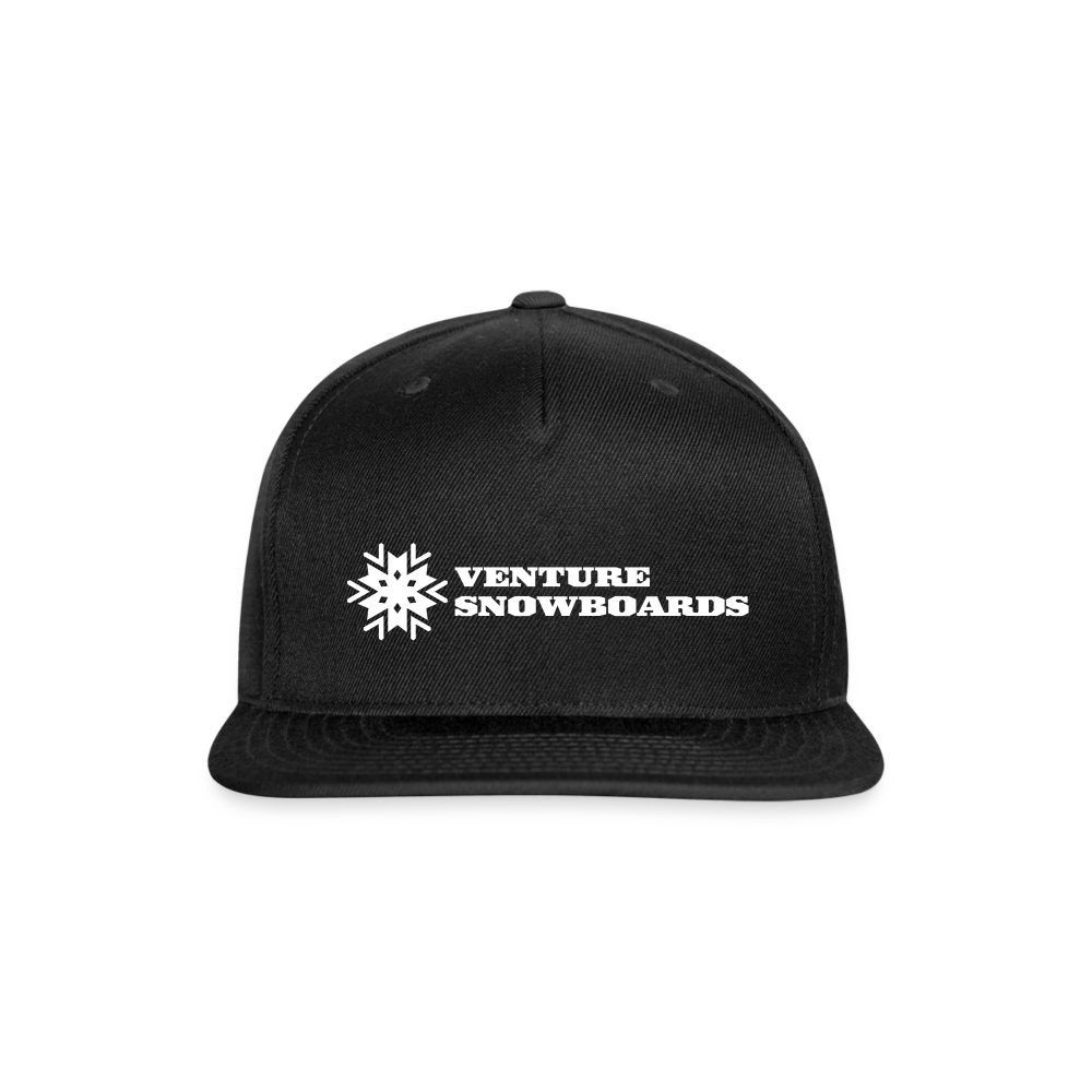 Classic Venture Snapback Hat - black