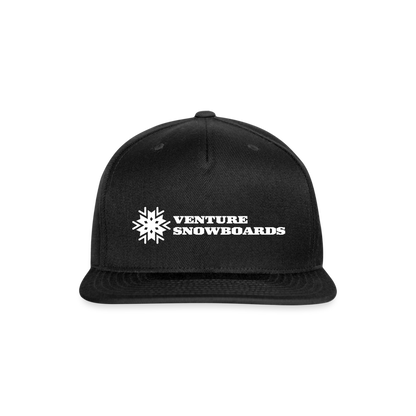 Classic Venture Snapback Hat - black