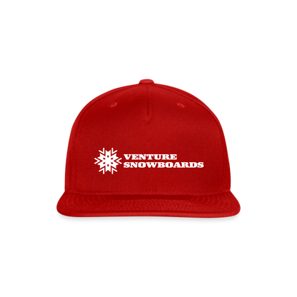 Classic Venture Snapback Hat - red