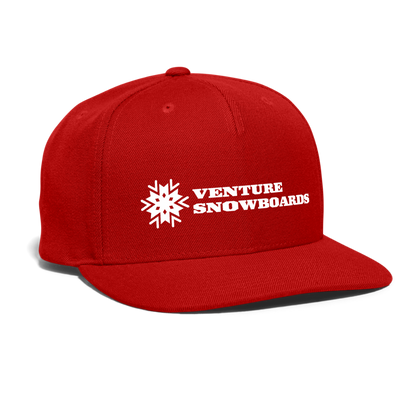 Classic Venture Snapback Hat - red