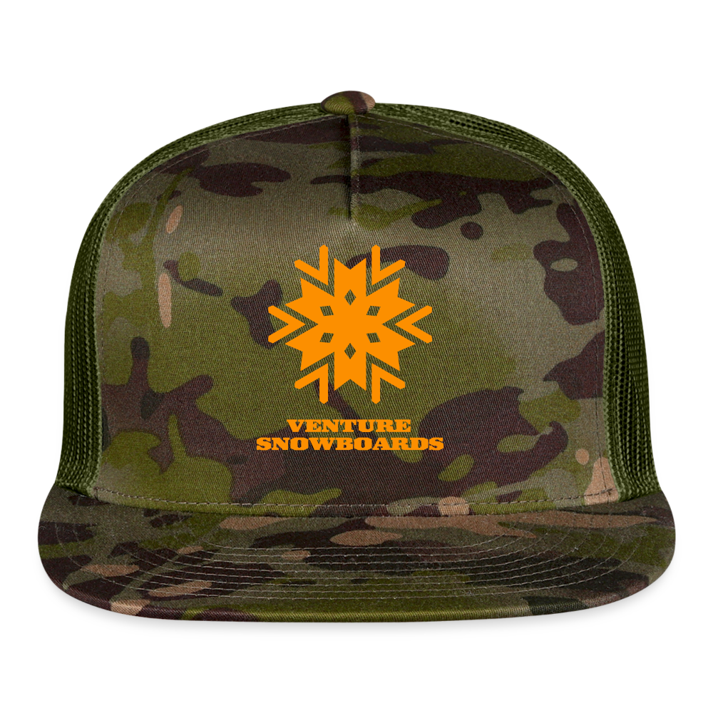 Snowflake Trucker Hat - MultiCam\green