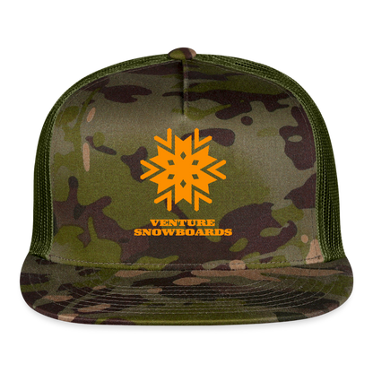 Snowflake Trucker Hat - MultiCam\green