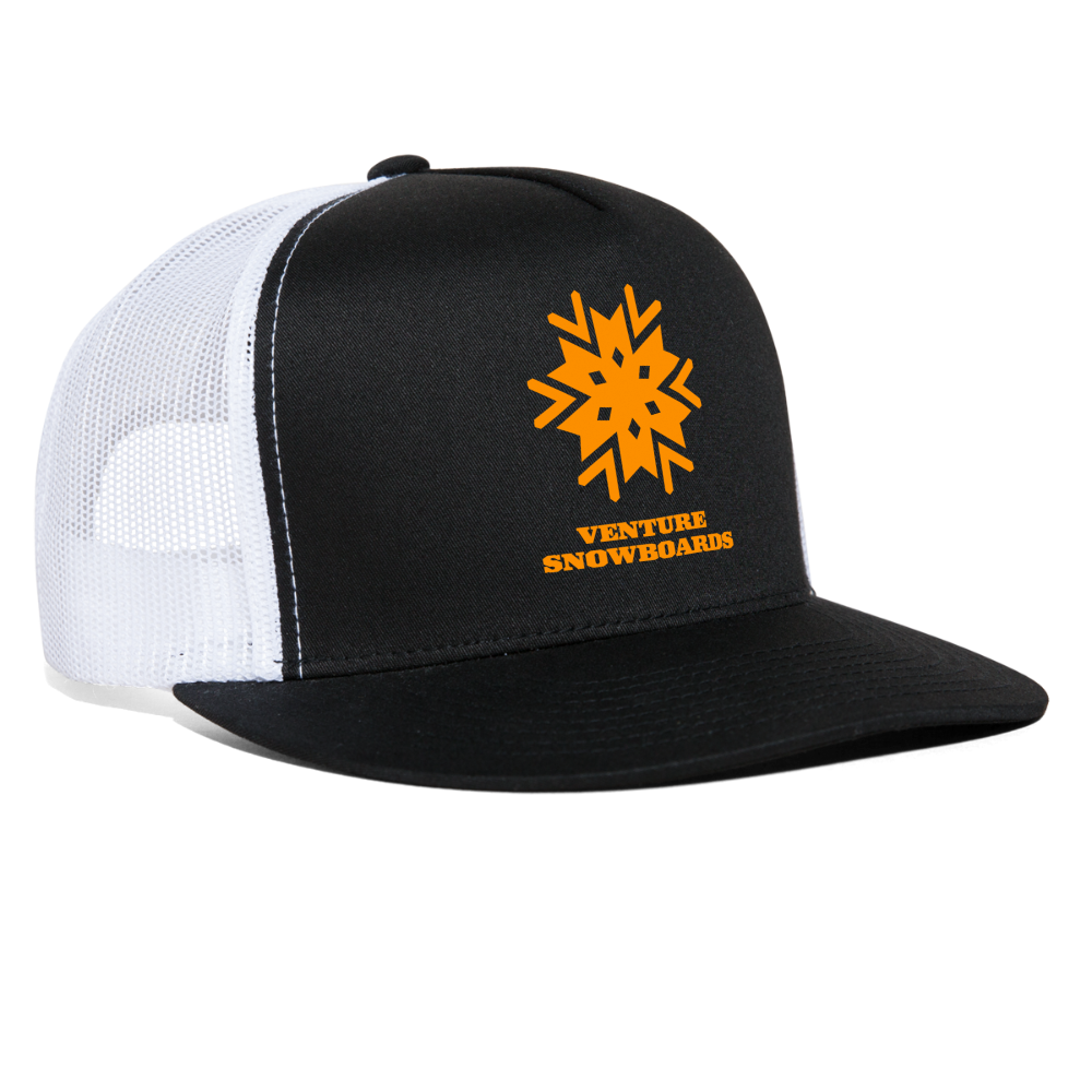 Snowflake Trucker Hat - black/white