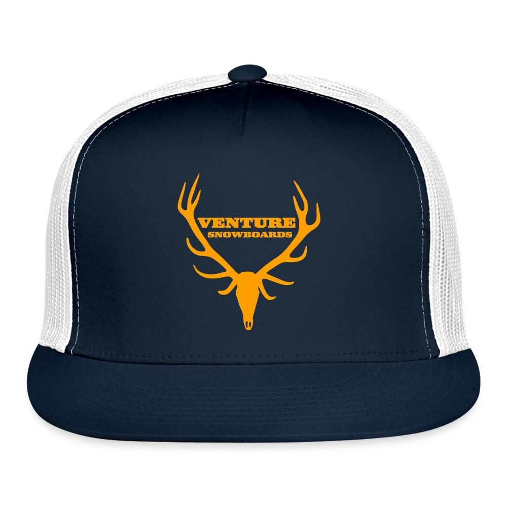 Tree Stash Hunter Trucker Hat - navy/white